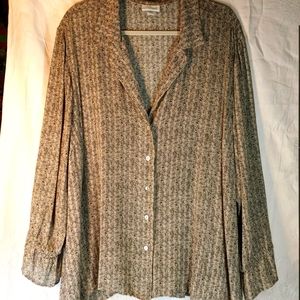 J. Jill women's rayon blouse/tweed pattern/sz 4X